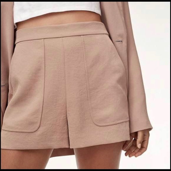 Aritzia Pants - Aritzia Wilfred Boissier Short - Nutmeg